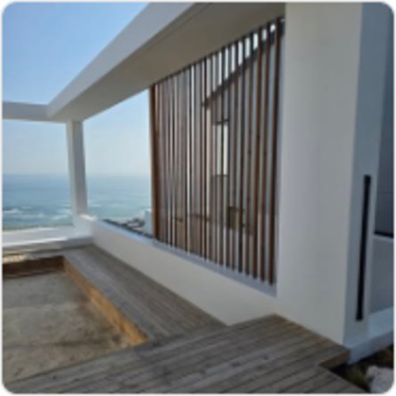 Sea house: slats against the wind