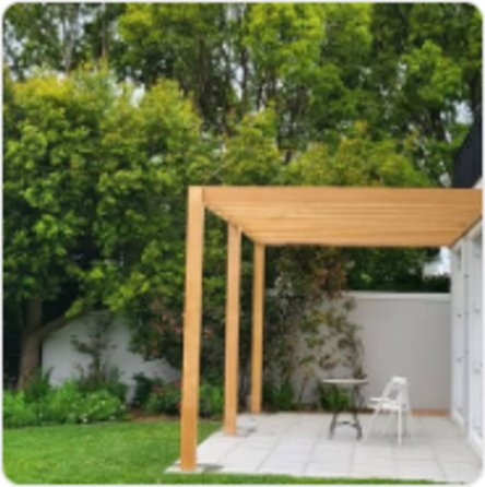 Pergolas at the guest house